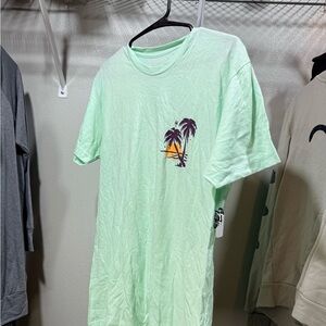 Tropical Mint Green Short Sleeve Tee